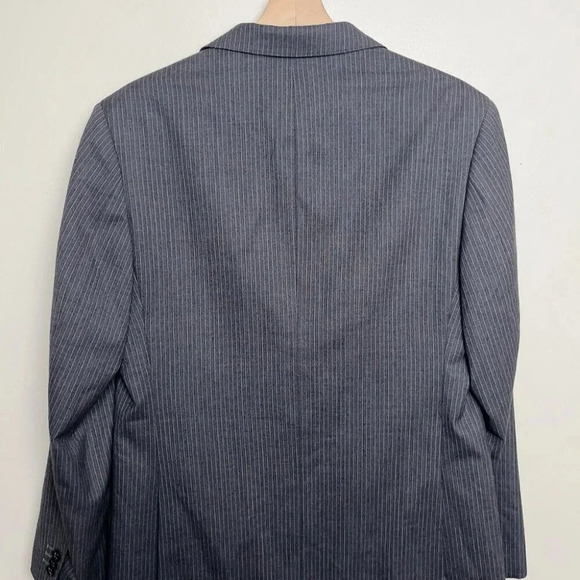 BANANA REPUBLIC Gray Pinstripe Men's Blazer - Picture 13 of 15